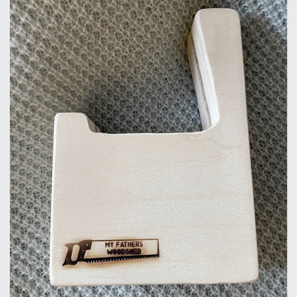 Handcrafted Wooden Bagel Slicer